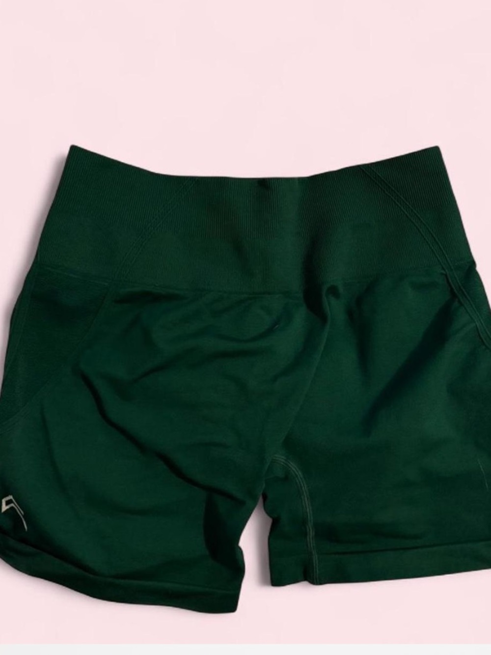 Oner Active Dark Green High-Waist Bike Shorts